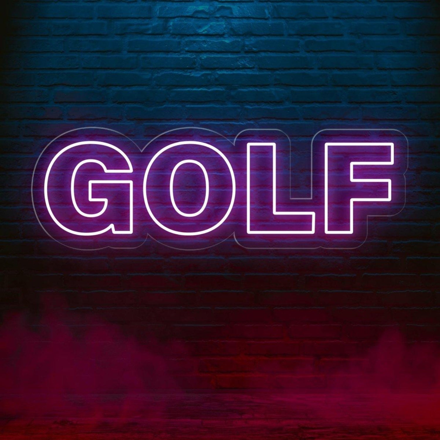 Bright Green Golf Round Bold Led Neon Sign For Golf Shops Club Decor | Shineneon