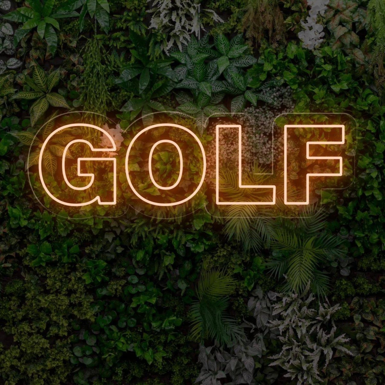 Bright Green Golf Round Bold Led Neon Sign For Golf Shops Club Decor | Shineneon
