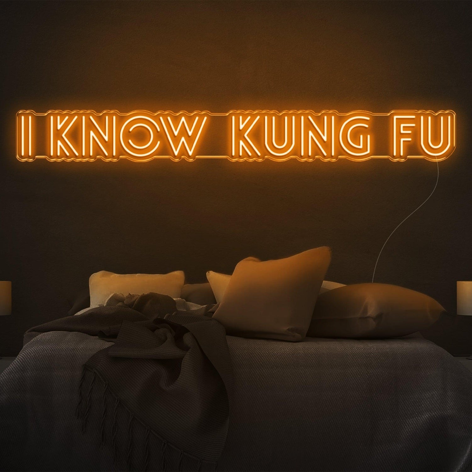 Bright Green I Know Kung Fu Led Neon Sign For Bedroom Decor | Shineneon