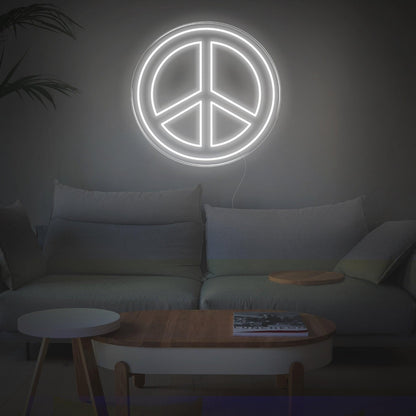Bright Green Peace Sign Led Neon Sign For Living Room Bedroom Wall Decor | Shineneon