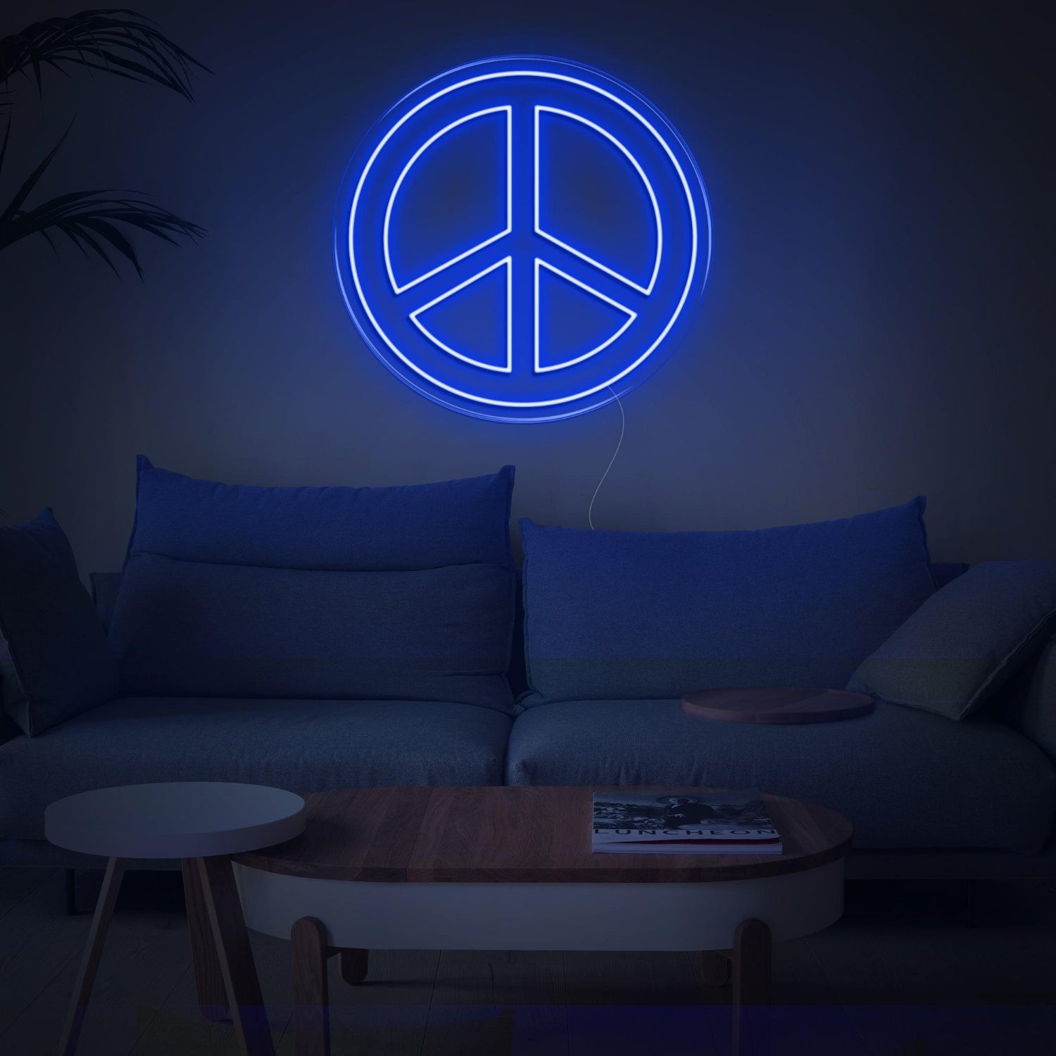 Bright Green Peace Sign Led Neon Sign For Living Room Bedroom Wall Decor | Shineneon