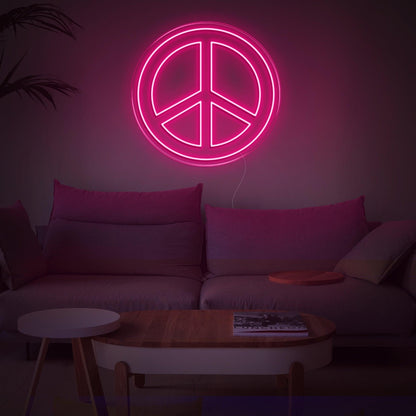 Bright Green Peace Sign Led Neon Sign For Living Room Bedroom Wall Decor | Shineneon