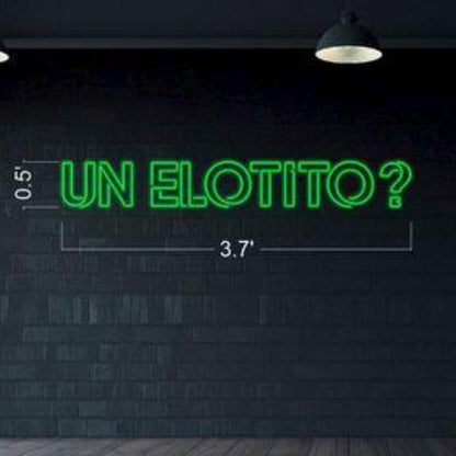 Bright Green Un Elotito Led Neon Sign For Mexican Eatery Decor | Shineneon