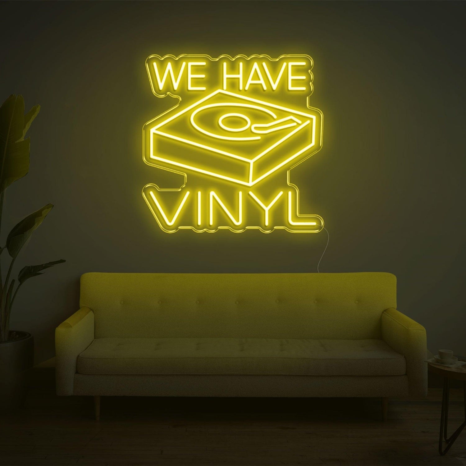 Bright Green Vinyl Record Player Led Neon Sign For Home And Music Store Decor | Shineneon