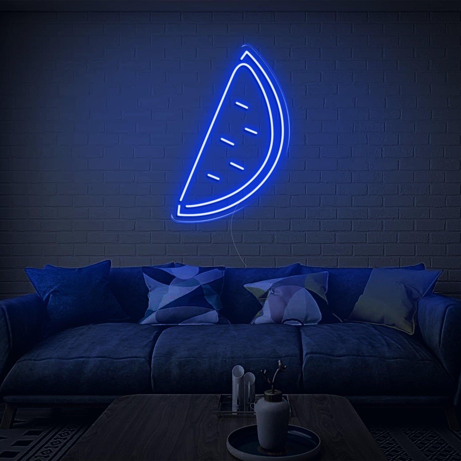 Bright Green Watermelon Slice Led Neon Sign For Home Cafe Decor | Shineneon