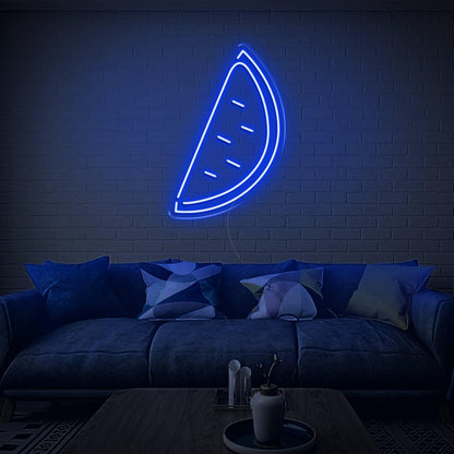 Bright Green Watermelon Slice Led Neon Sign For Home Cafe Decor | Shineneon