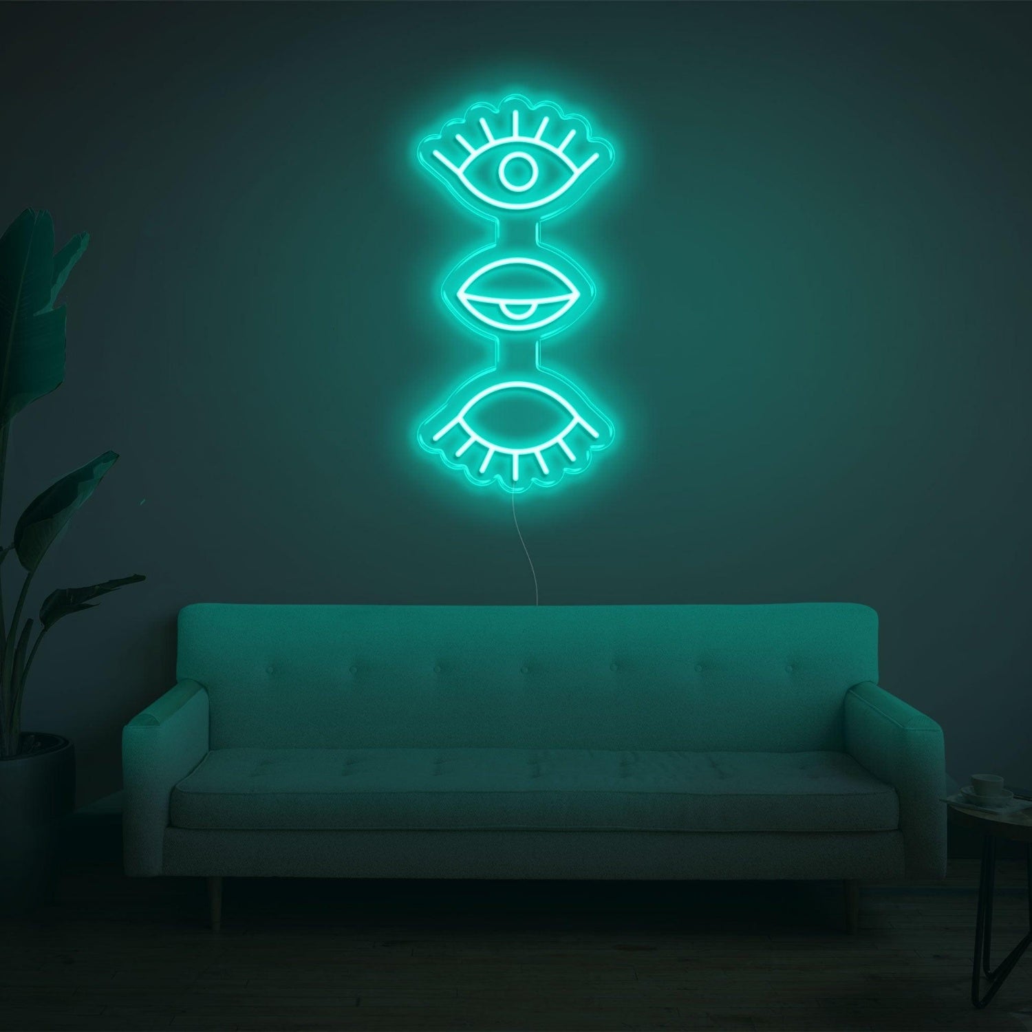 Bright Pink 3 Eyes Design Led Neon Sign For Modern Home Decor | Shineneon