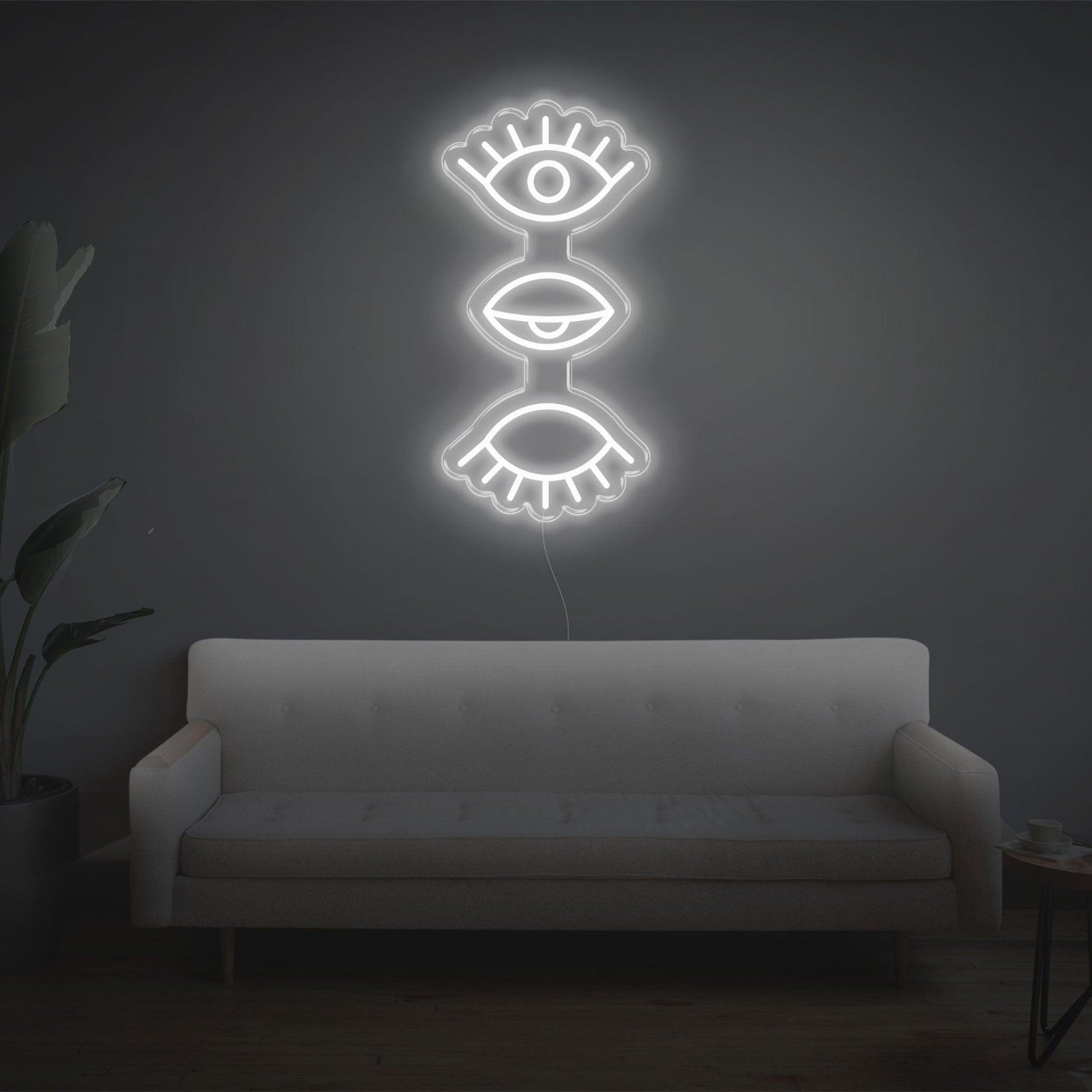 Bright Pink 3 Eyes Design Led Neon Sign For Modern Home Decor | Shineneon