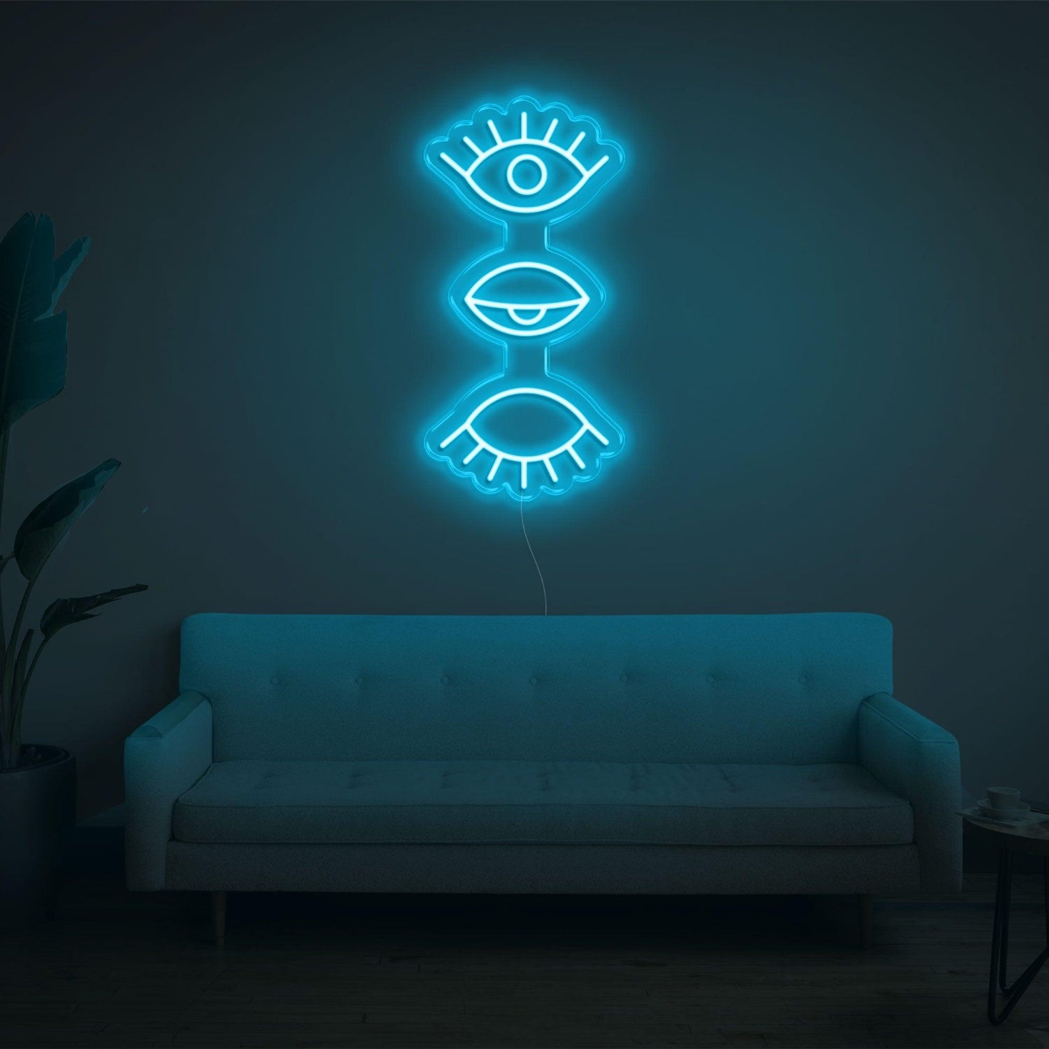 Bright Pink 3 Eyes Design Led Neon Sign For Modern Home Decor | Shineneon