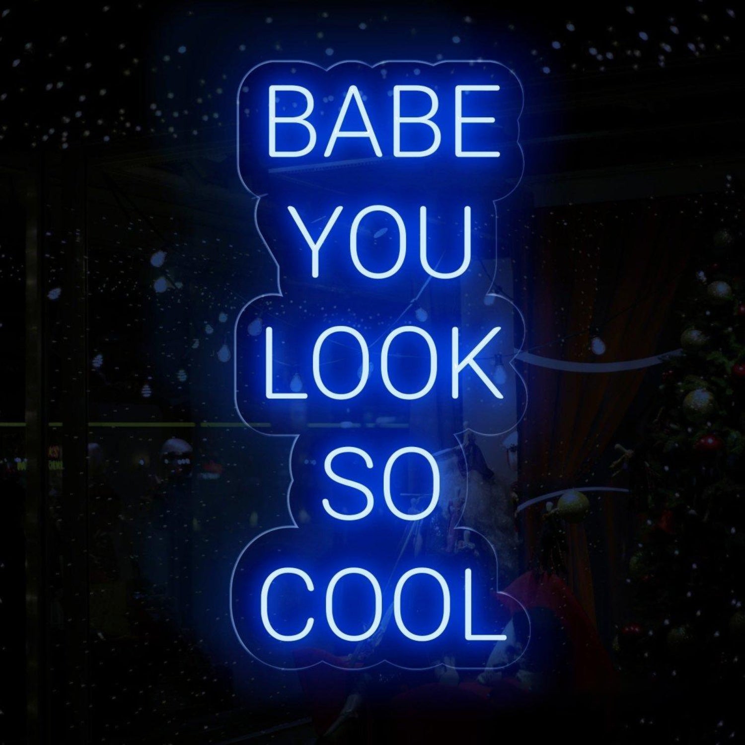 Bright Pink Babe You Look So Cool Led Neon Sign For Modern Boutique Cafe Decor | Shineneon