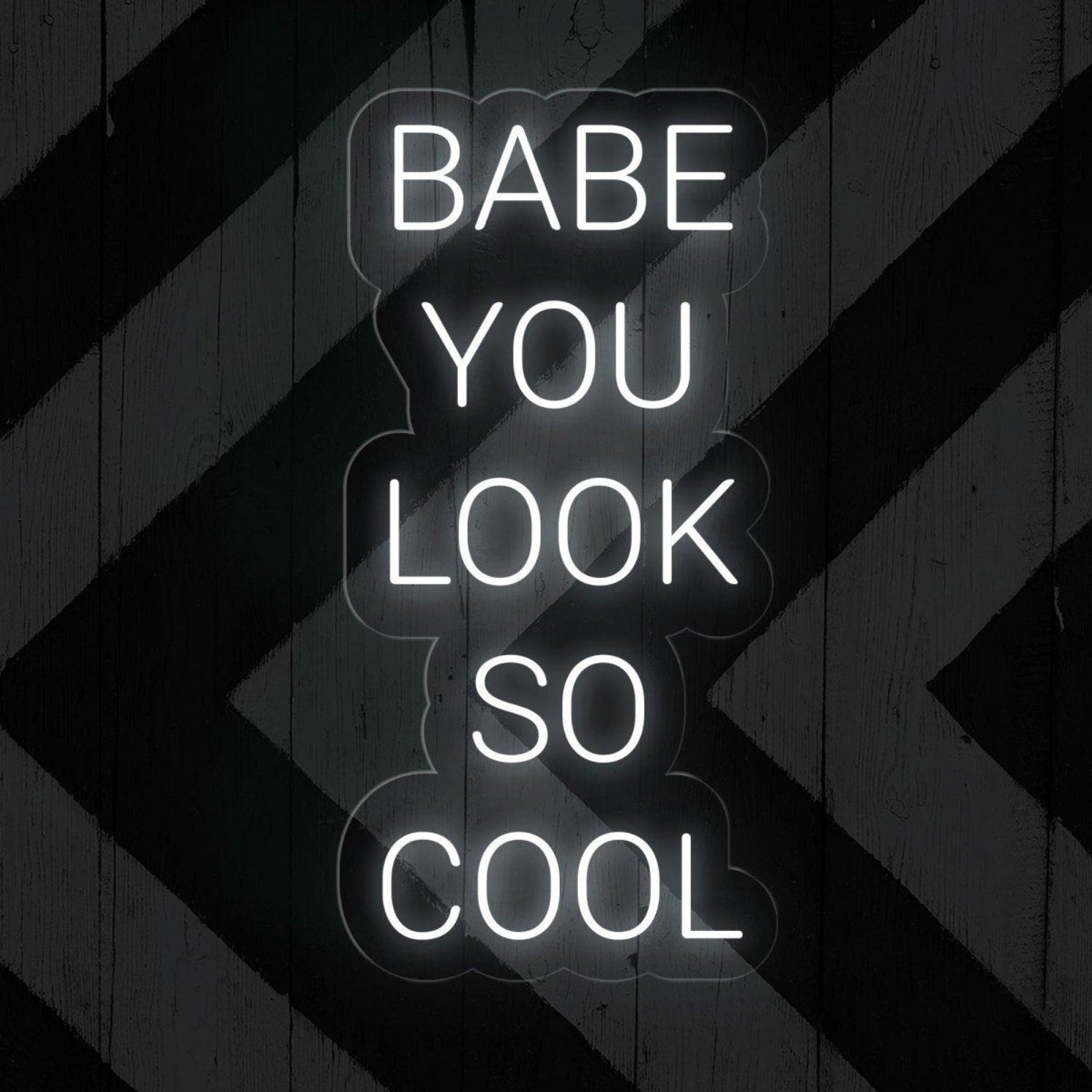 Bright Pink Babe You Look So Cool Led Neon Sign For Modern Boutique Cafe Decor | Shineneon