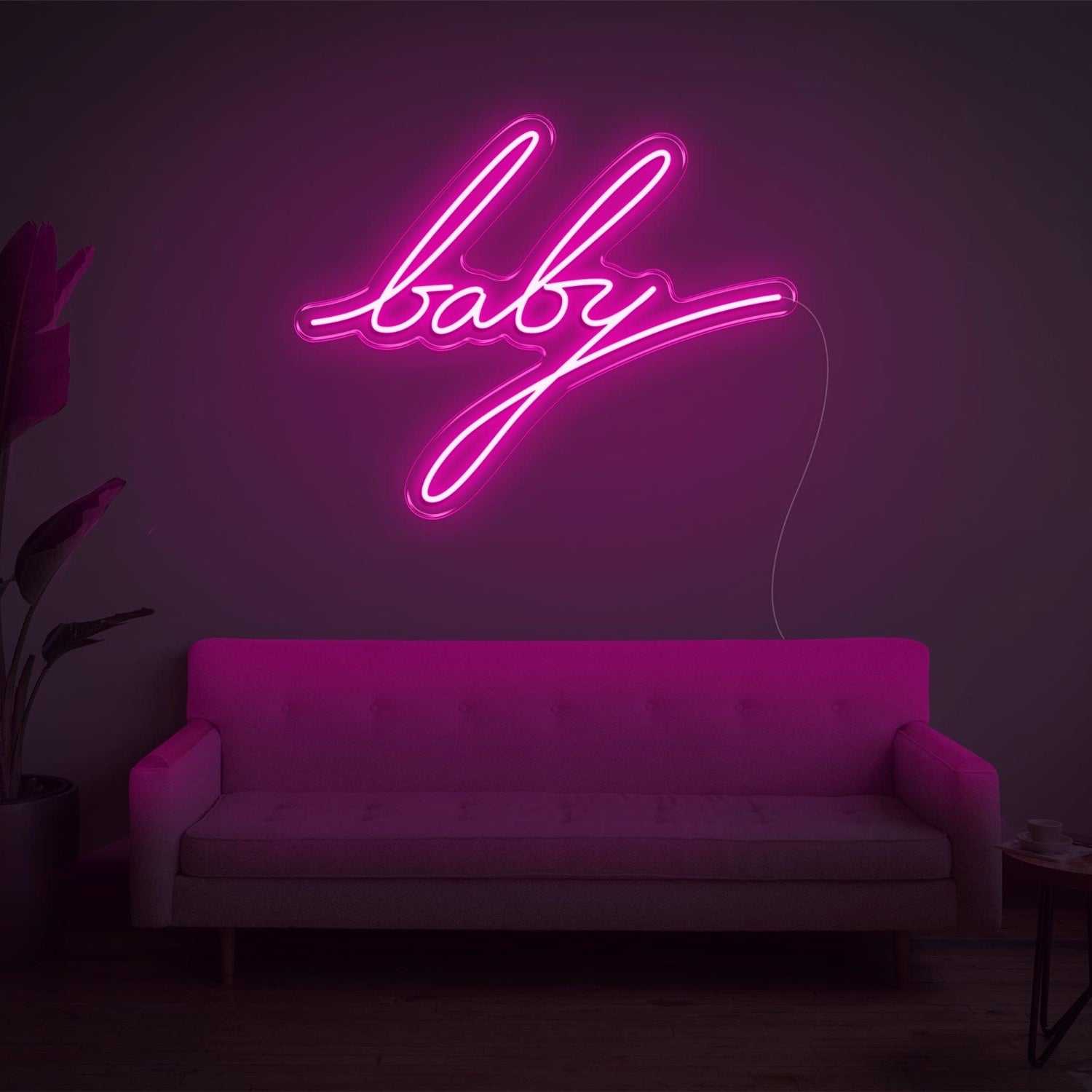 Bright Pink Baby Led Neon Sign For Indoor Decor Cafe Bar | Shineneon