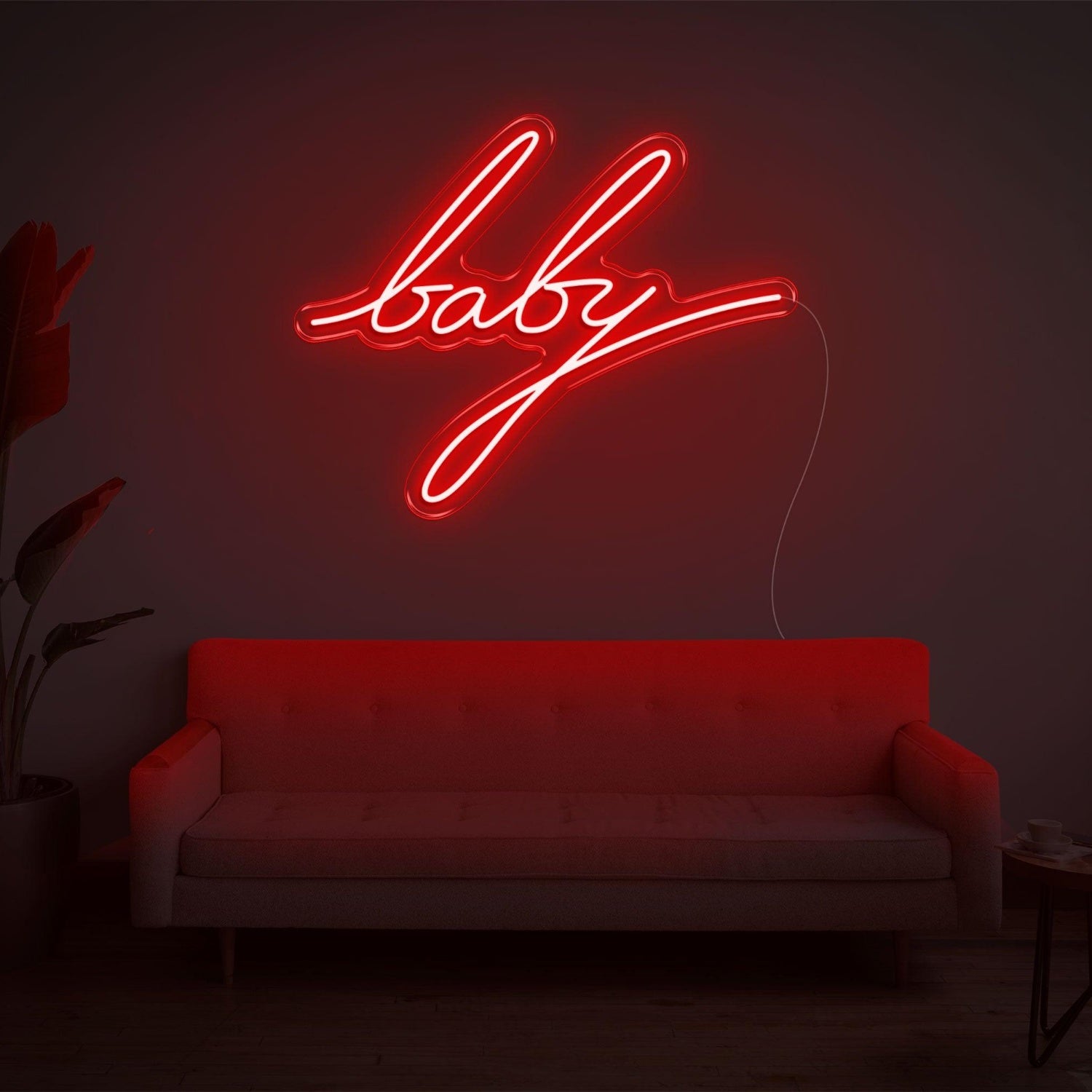 Bright Pink Baby Led Neon Sign For Indoor Decor Cafe Bar | Shineneon