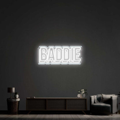 Bright Pink Baddie Led Neon Sign For Trendy Home Decor | Shineneon