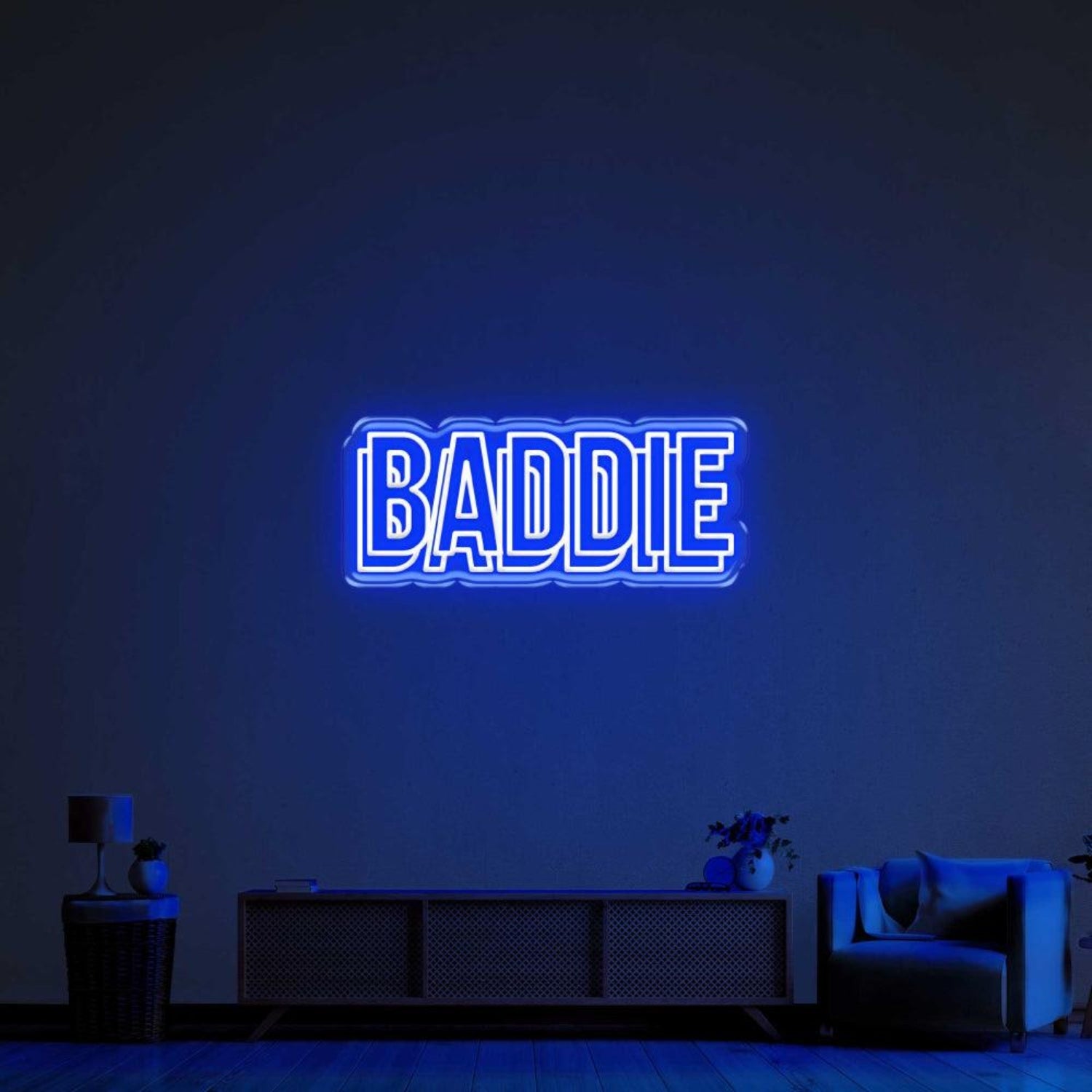 Bright Pink Baddie Led Neon Sign For Trendy Home Decor | Shineneon