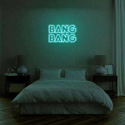 Bright Pink Bang Bang Bold Sans-Serif Led Neon Sign For Bedroom Wall Decor | Shineneon