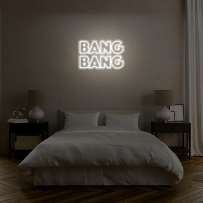 Bright Pink Bang Bang Bold Sans-Serif Led Neon Sign For Bedroom Wall Decor | Shineneon