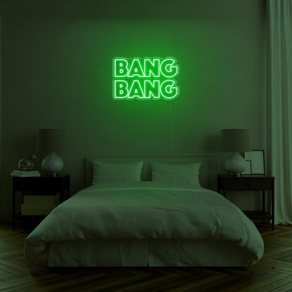 Bright Pink Bang Bang Bold Sans-Serif Led Neon Sign For Bedroom Wall Decor | Shineneon