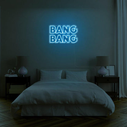 Bright Pink Bang Bang Bold Sans-Serif Led Neon Sign For Bedroom Wall Decor | Shineneon