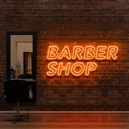 Bright Pink Barber Shop Led Neon Sign For Retro Barber Shop Wall Decor | Shineneon