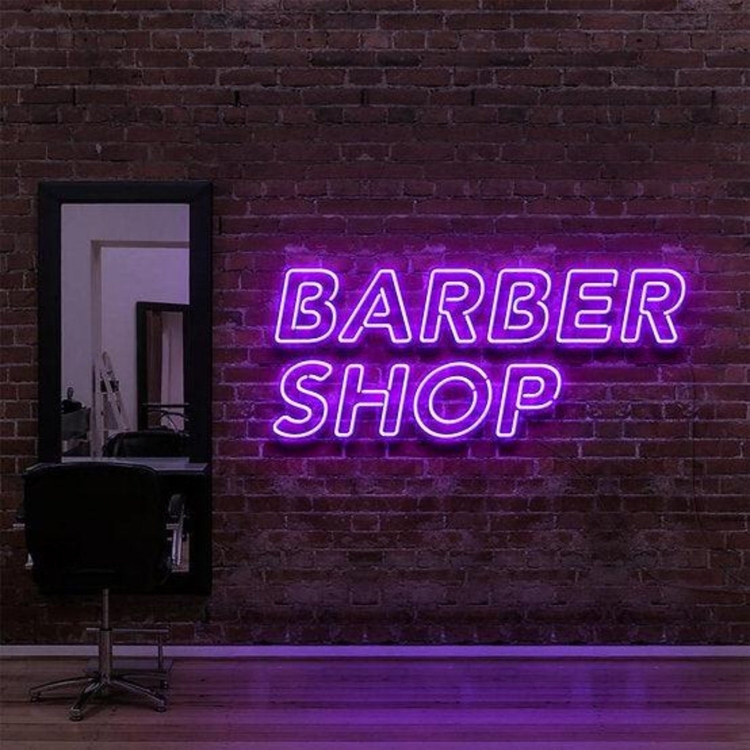 Bright Pink Barber Shop Led Neon Sign For Retro Barber Shop Wall Decor | Shineneon