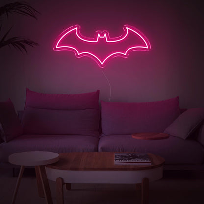 Bright Pink Batman Bat Led Neon Sign Home Decor | Shineneon