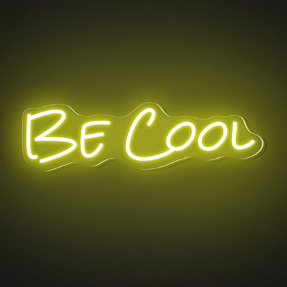 Bright Pink Be Cool Led Neon Sign For Bedroom Studio Cafe Wall Decor | Shineneon