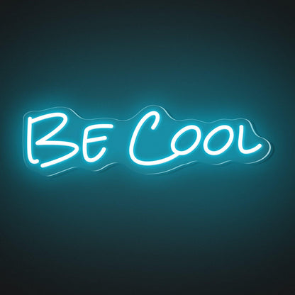 Bright Pink Be Cool Led Neon Sign For Bedroom Studio Cafe Wall Decor | Shineneon