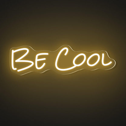 Bright Pink Be Cool Led Neon Sign For Bedroom Studio Cafe Wall Decor | Shineneon