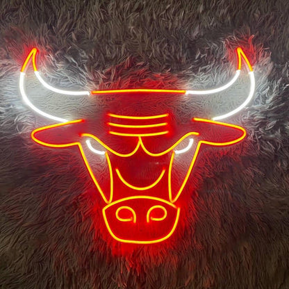 Bright Pink Buffalo Head Led Neon Sign For Home Bar Decor | Shineneon