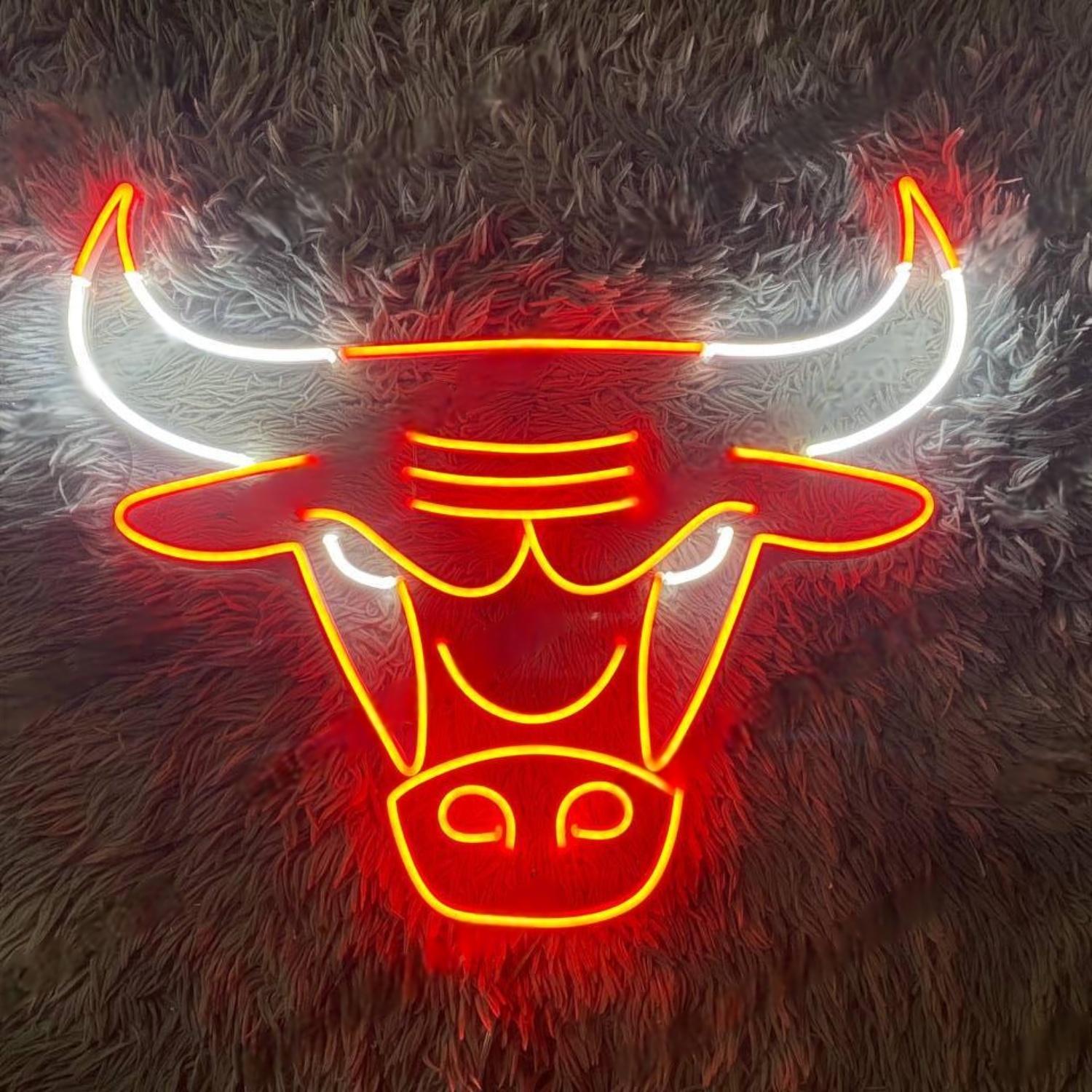 Bright Pink Buffalo Head Led Neon Sign For Home Bar Decor | Shineneon