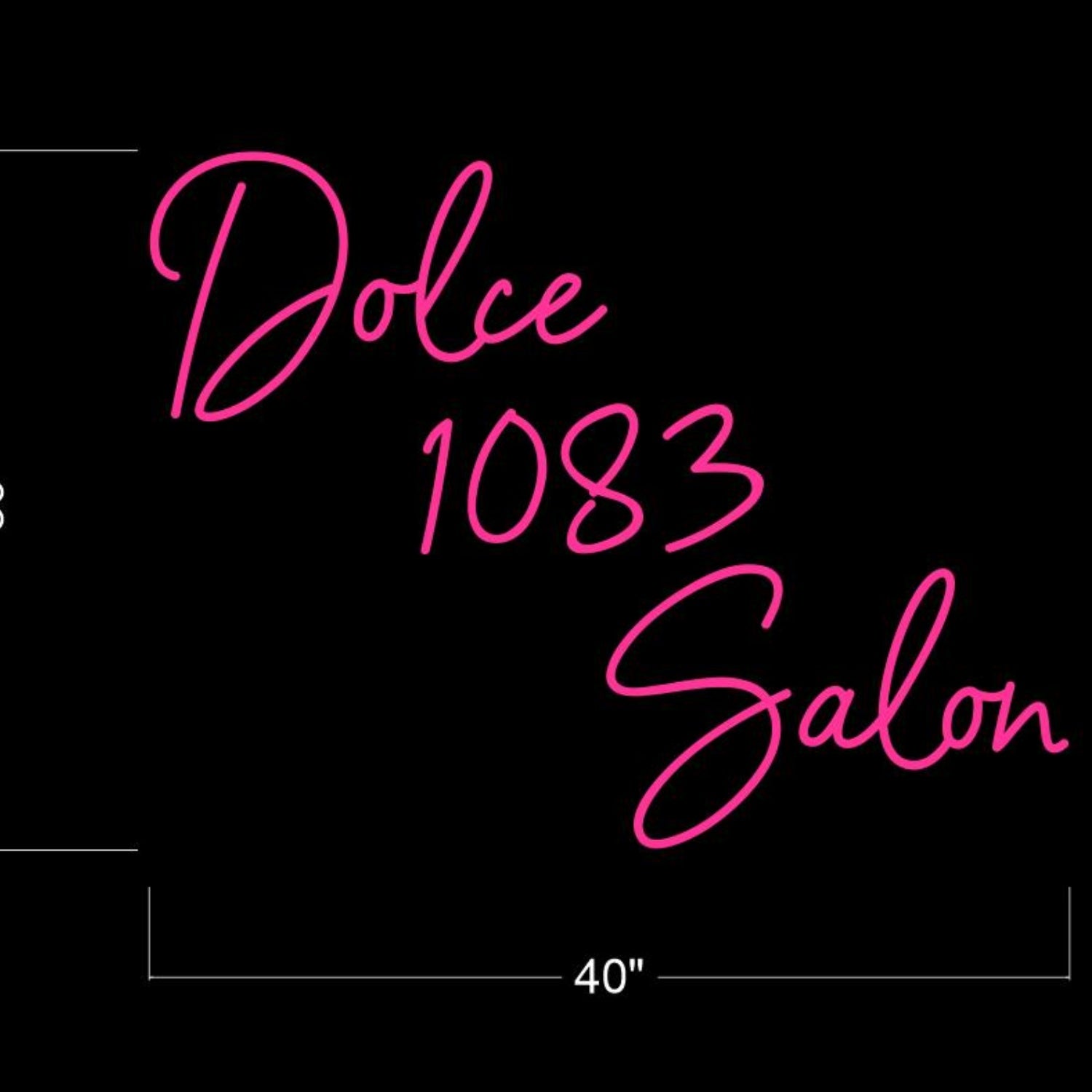 Bright Pink Dolce 1083 Salon Led Neon Sign For Commercial Decor | Shineneon