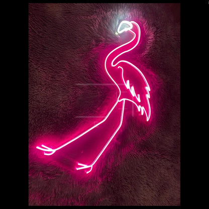 Bright Pink Flamingo Led Neon Sign For Bedroom Decor And Cafe Ambiance | Shineneon