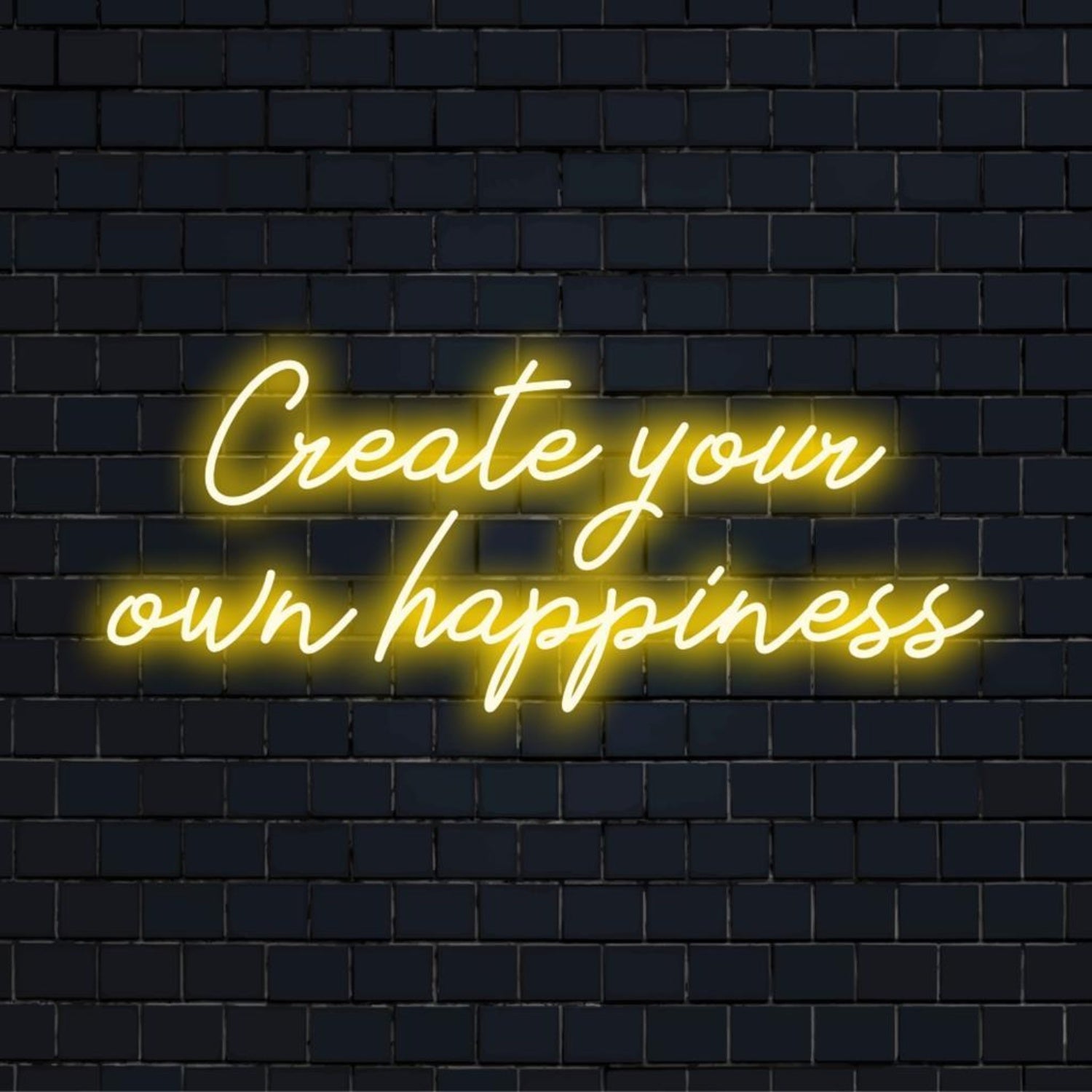 Create Your Own Happiness Custom Made LED Neon Sign | Shineneon