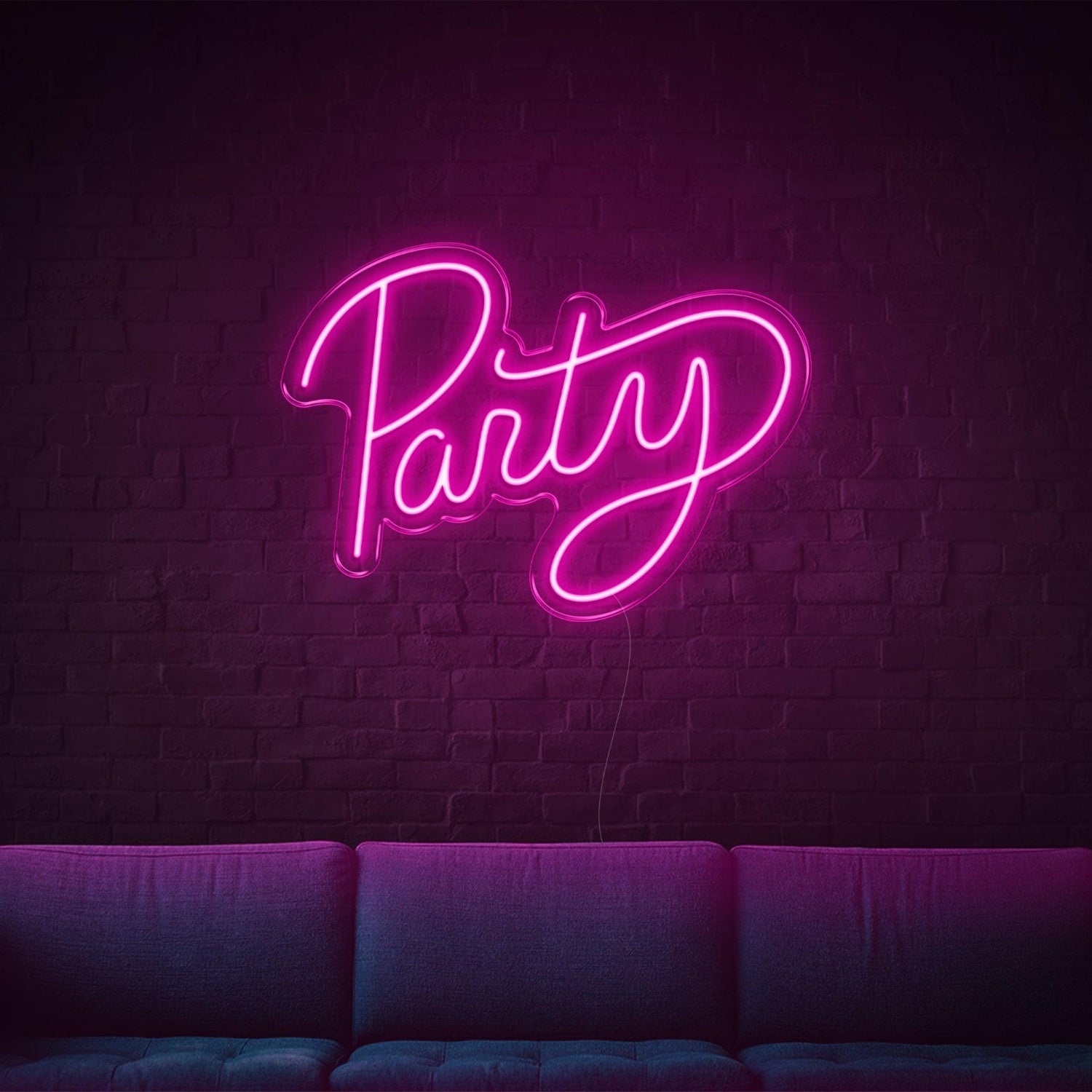 Bright Pink Handwritten Party Led Neon Sign For Home Bar Decor | Shineneon