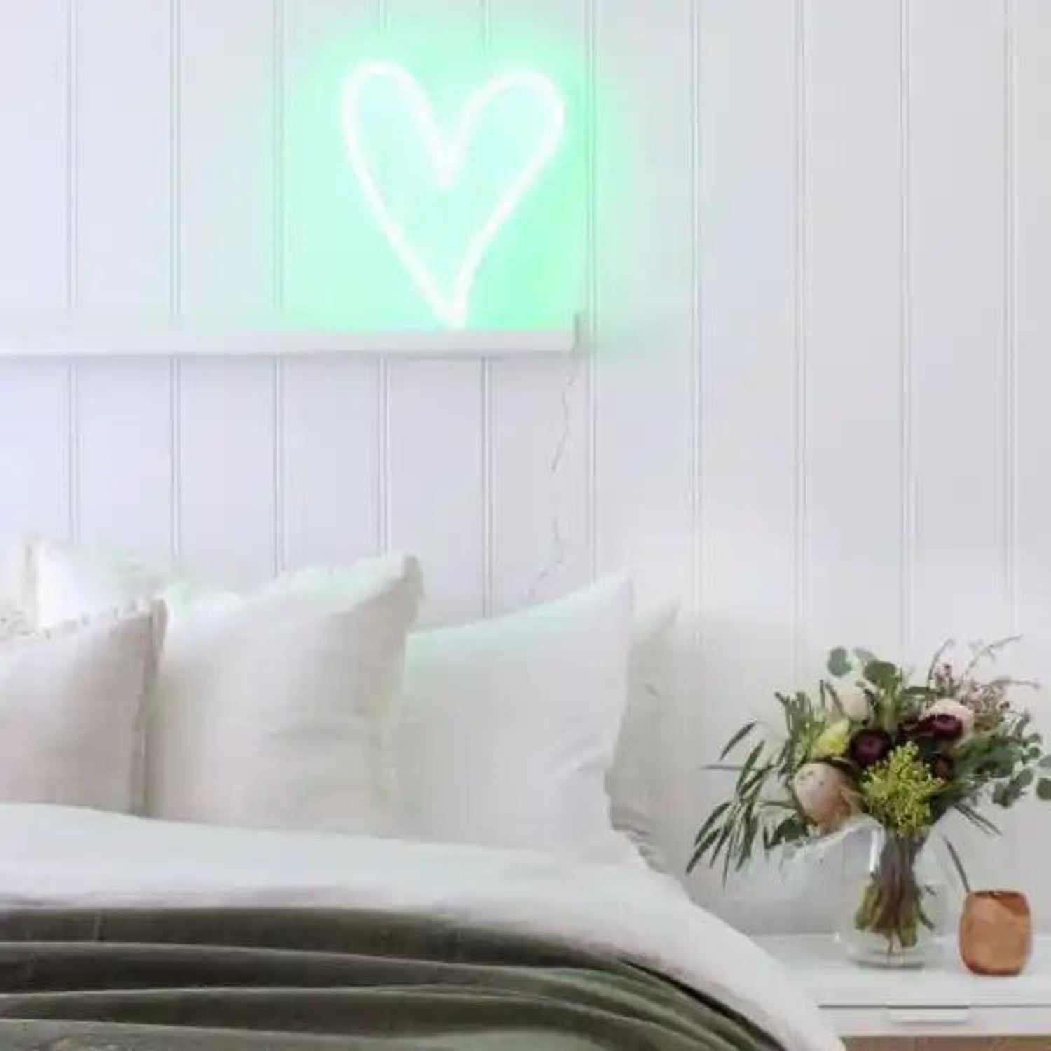 Bright Pink Heart LED Neon Sign for Romantic Home Decor Pet Photography | Shineneon