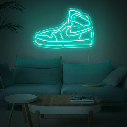 Bright Pink High-Top Sneaker Shoe Led Neon Sign For Trendy Home Decor | Shineneon