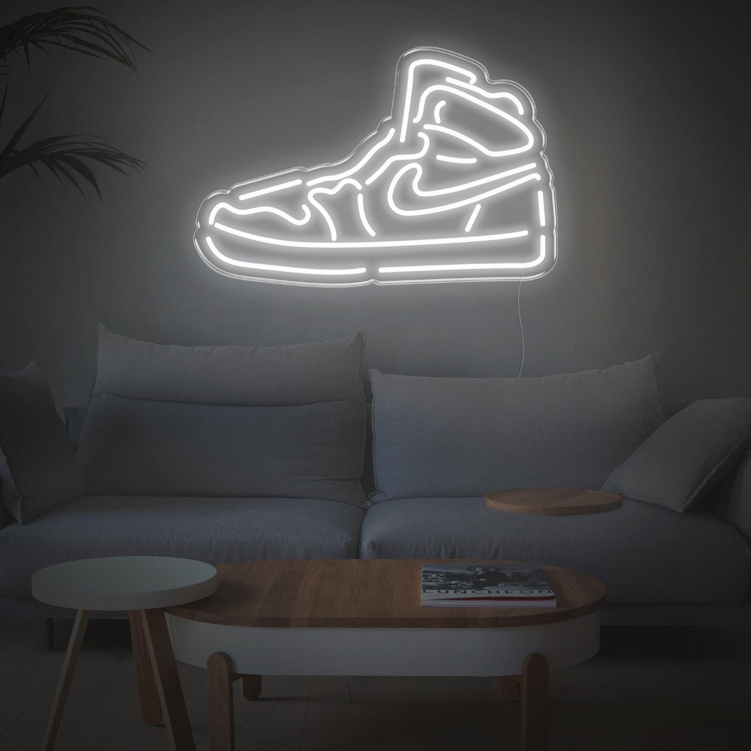 Bright Pink High-Top Sneaker Shoe Led Neon Sign For Trendy Home Decor | Shineneon