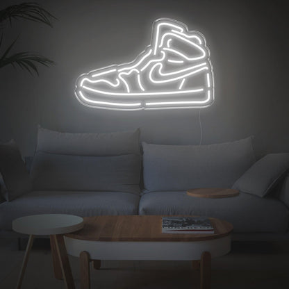 Bright Pink High-Top Sneaker Shoe Led Neon Sign For Trendy Home Decor | Shineneon