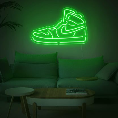 Bright Pink High-Top Sneaker Shoe Led Neon Sign For Trendy Home Decor | Shineneon