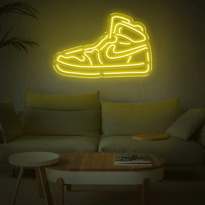 Bright Pink High-Top Sneaker Shoe Led Neon Sign For Trendy Home Decor | Shineneon