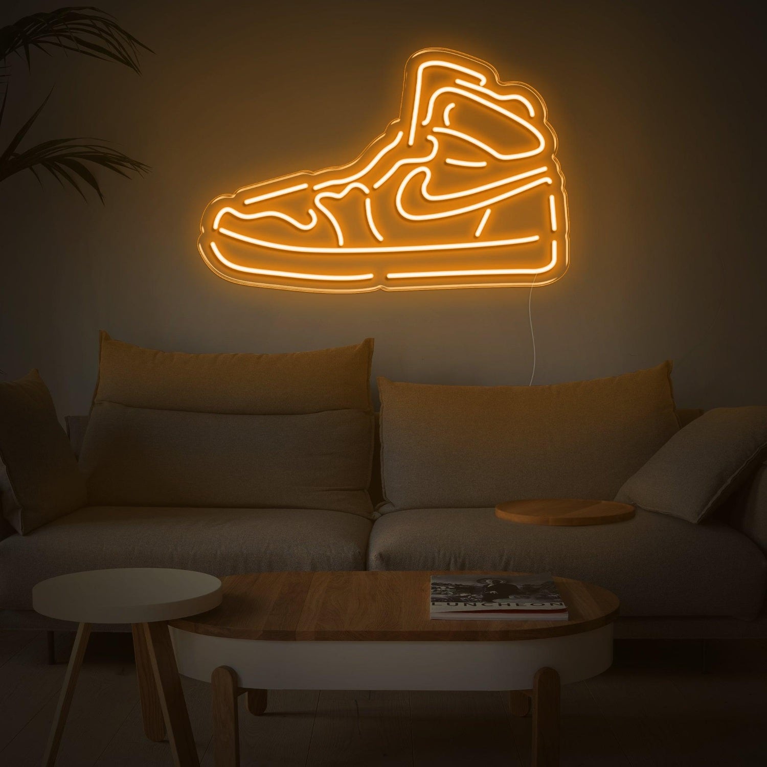 Bright Pink High-Top Sneaker Shoe Led Neon Sign For Trendy Home Decor | Shineneon