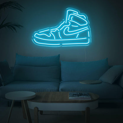 Bright Pink High-Top Sneaker Shoe Led Neon Sign For Trendy Home Decor | Shineneon