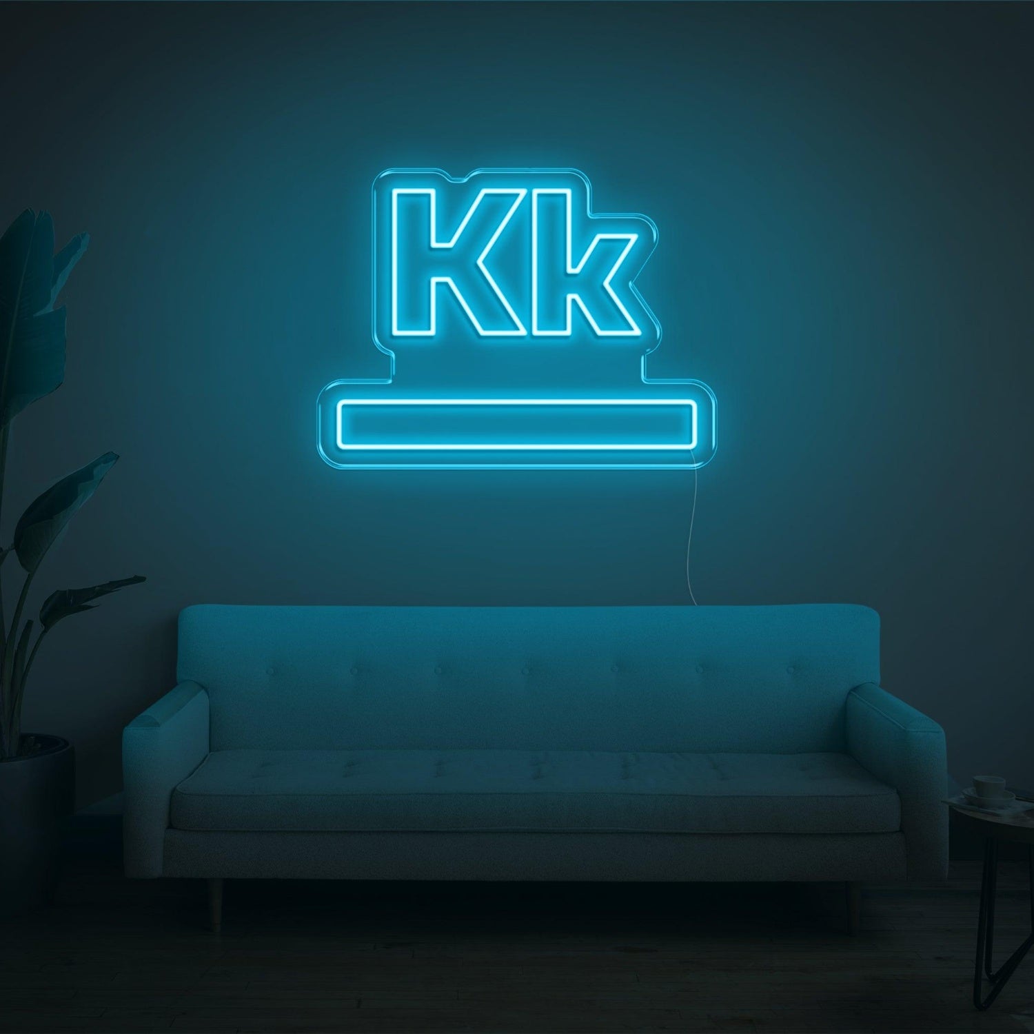 Bright Pink Kk Modern Led Neon Sign For Home Studio Commercial Decor | Shineneon