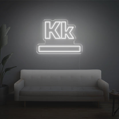 Bright Pink Kk Modern Led Neon Sign For Home Studio Commercial Decor | Shineneon