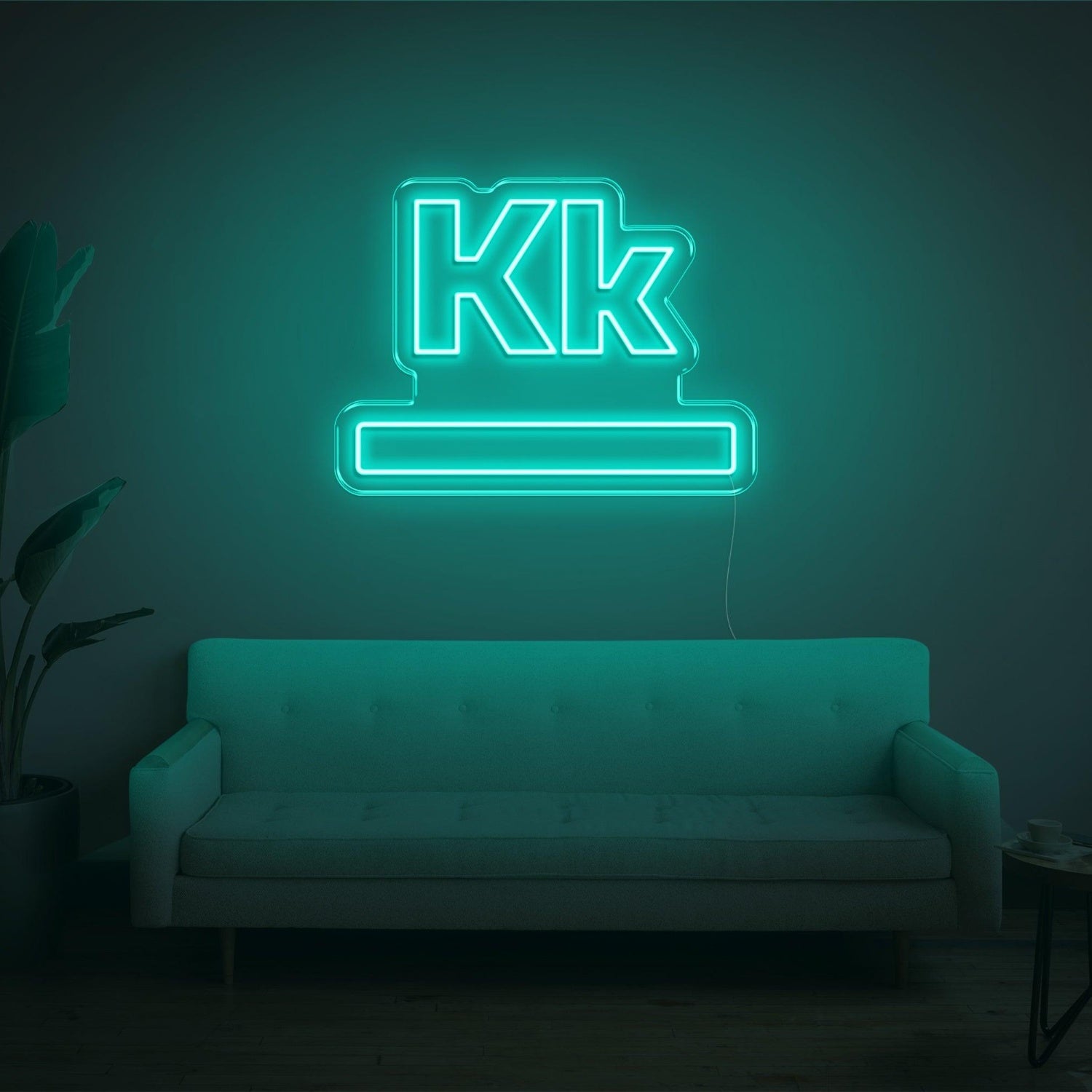 Bright Pink Kk Modern Led Neon Sign For Home Studio Commercial Decor | Shineneon