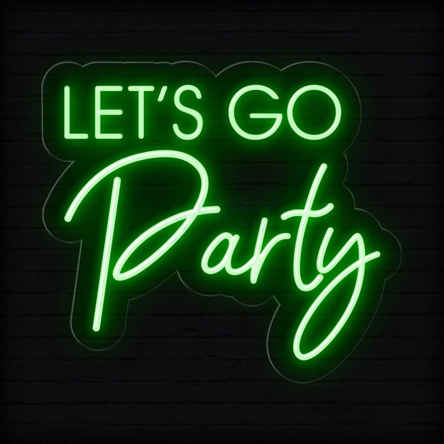Bright Pink Lets Go Party Led Neon Sign For Bars Events | Shineneon
