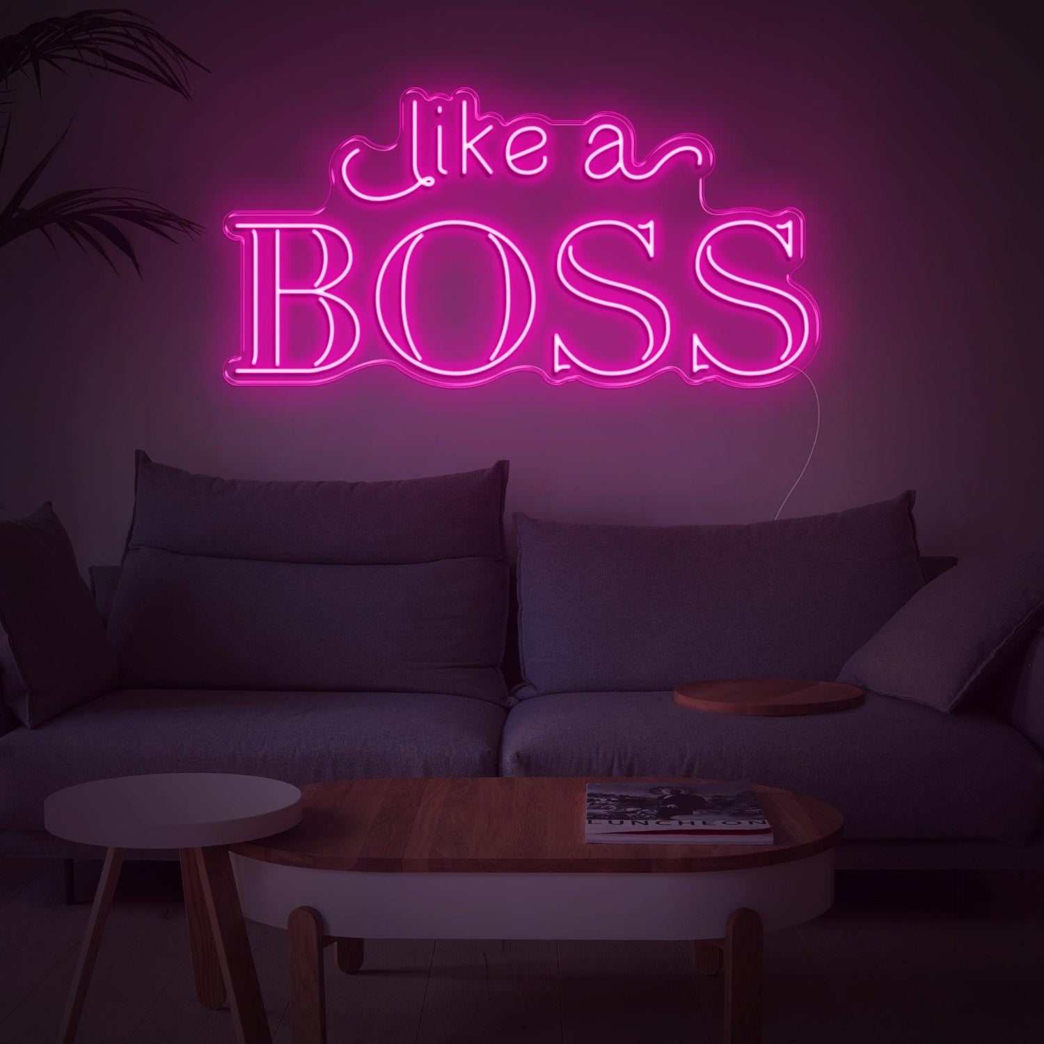 Bright Pink Like A Boss Led Neon Sign For Modern Home Decor | Shineneon