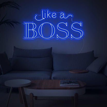 Bright Pink Like A Boss Led Neon Sign For Modern Home Decor | Shineneon