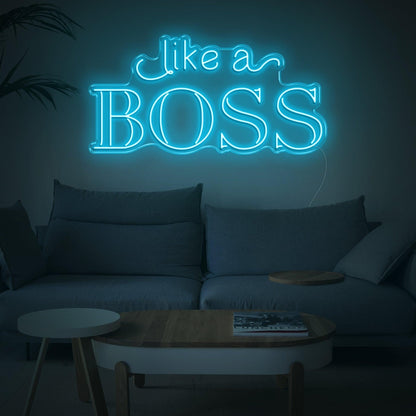 Bright Pink Like A Boss Led Neon Sign For Modern Home Decor | Shineneon